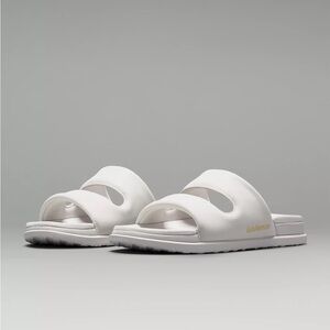 Lululemon Restfeel Double Strap Sandals White Women’s Size 9